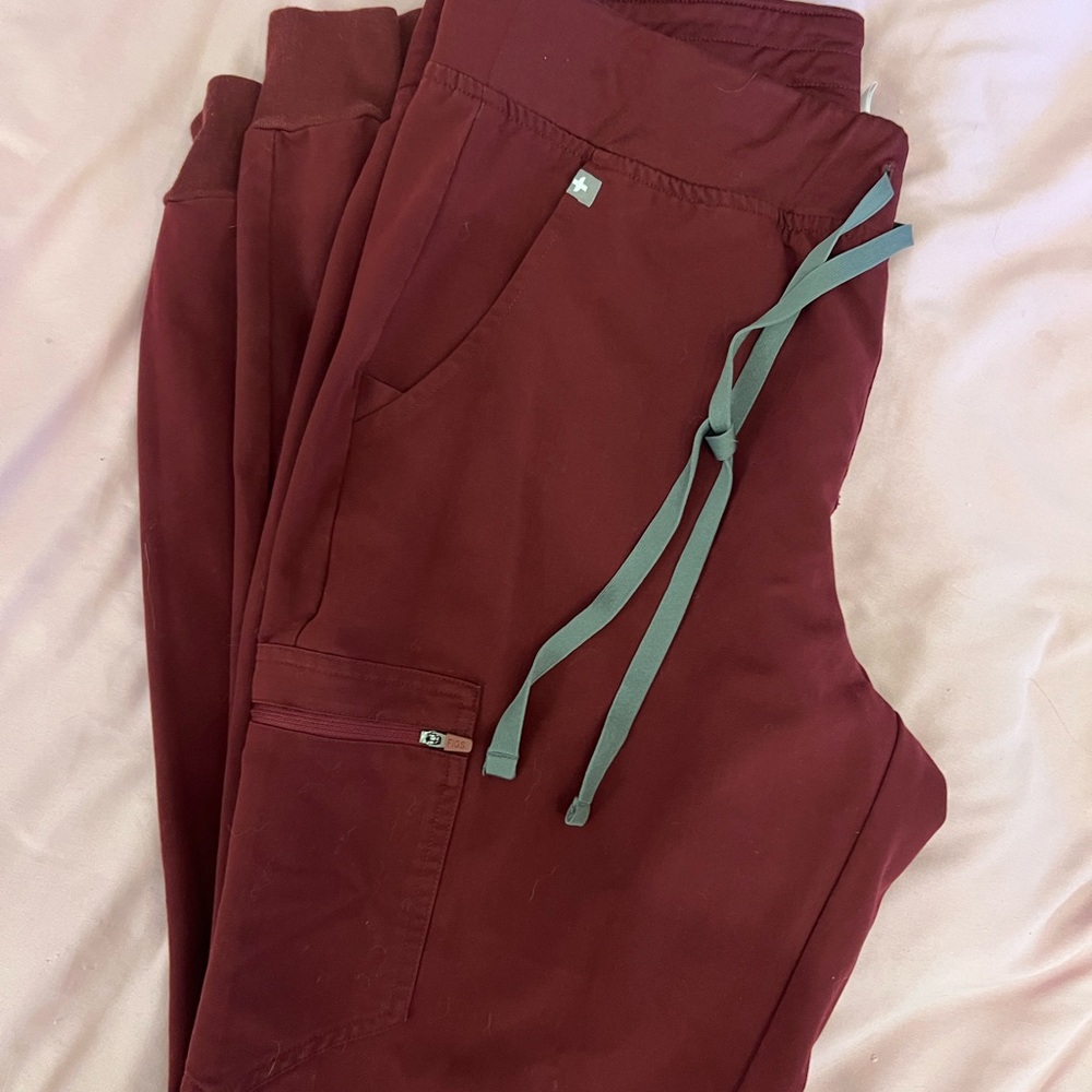 Figs Women's Burgundy Joggers